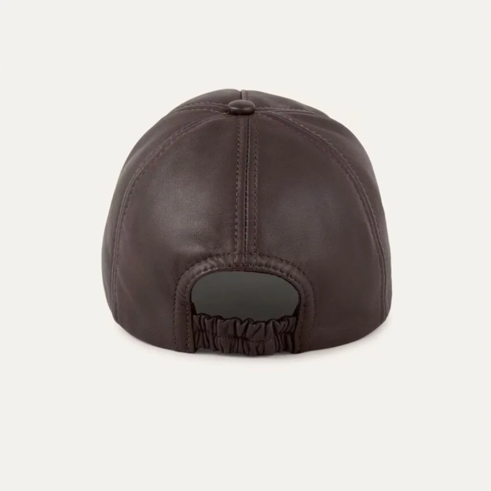 ba&sh HALY brown leather hat - Picture 4 of 6